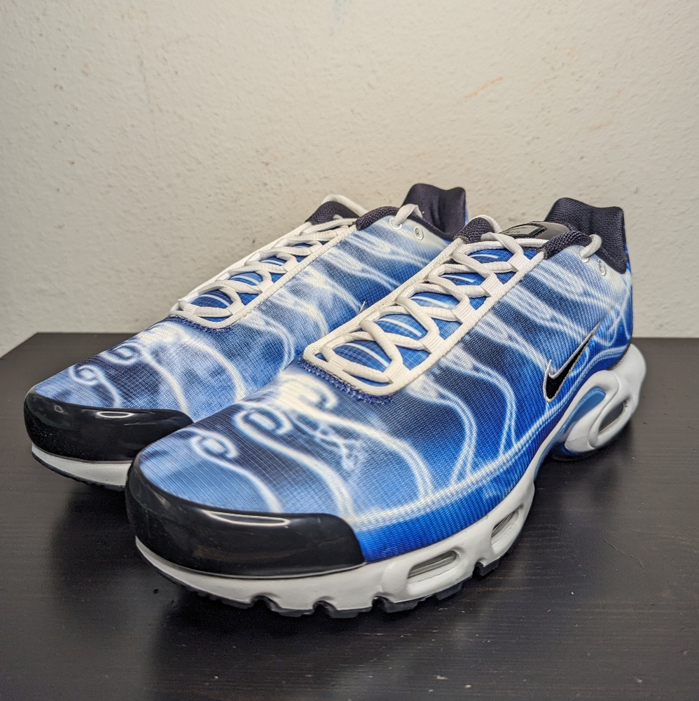 Nike Mens Sizes Air Max Plus OG DZ3531-400 Black White Blue Photography